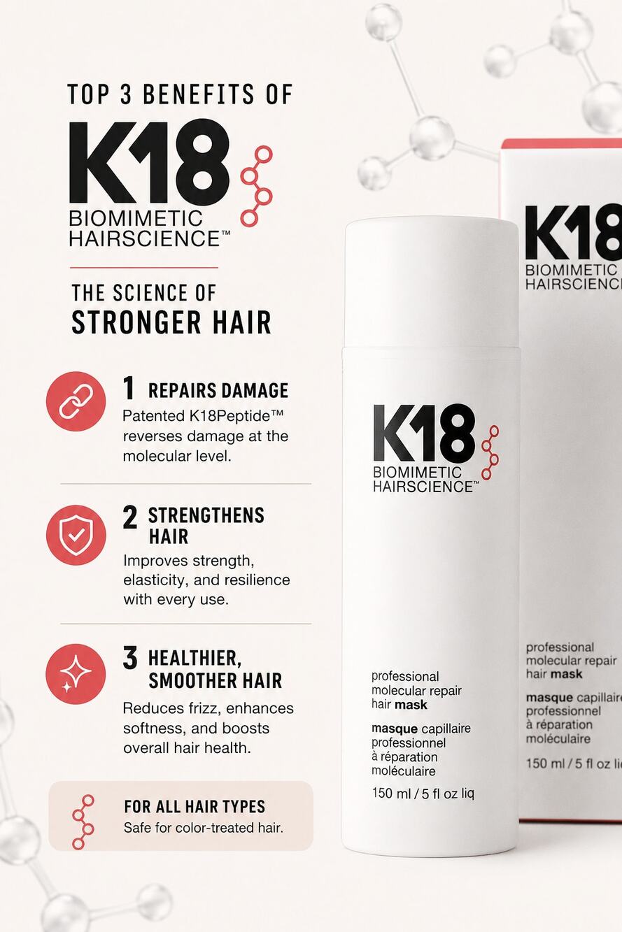 K18 Biomimetic Hairscience Professional Molecular Repair Hair Mask 150ml 5oz New